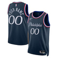 Philadelphia 76ers Nike Unisex 2025/26 City Edition Swingman Custom Jersey - Navy