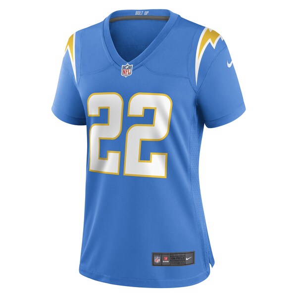 JT Woods Los Angeles Chargers Nike Women's Game Player Jersey - Powder Blue
