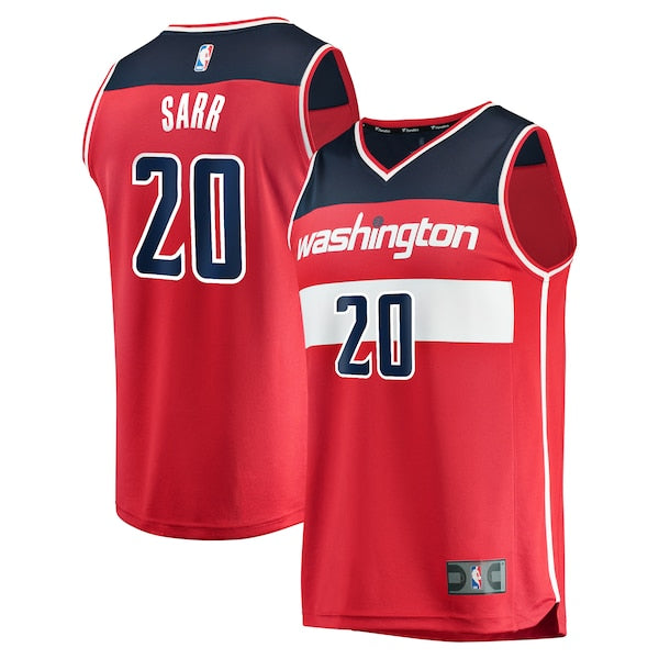 Alexandre Sarr Washington Wizards  Youth Fast Break Replica Player Jersey - Icon Edition - Red