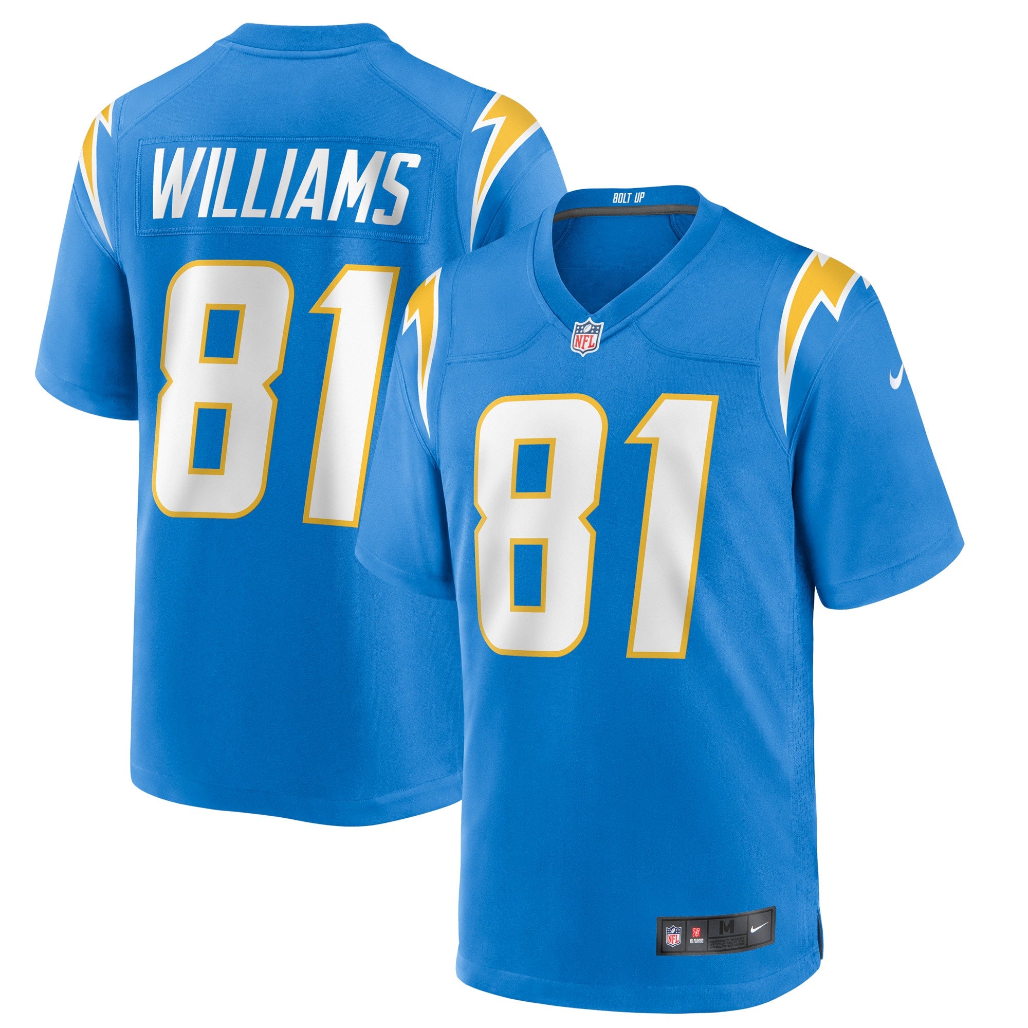 Mike Williams Los Angeles Chargers Nike Game Jersey - White/Blue/Navy/Royal