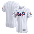 New York Mets Nike Home Elite Patch Jersey - White