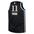 Trae Young Atlanta Hawks Nike Youth  Swingman Replica Jersey - City Edition - Black