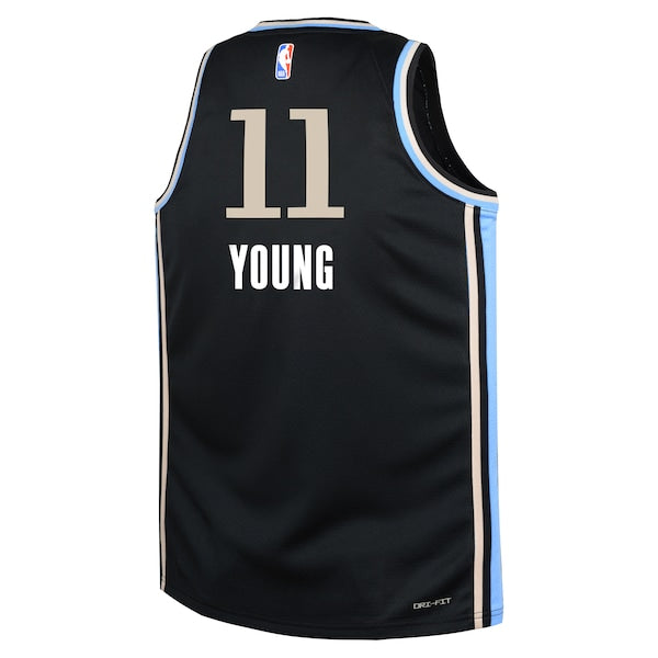 Trae Young Atlanta Hawks Nike Youth  Swingman Replica Jersey - City Edition - Black