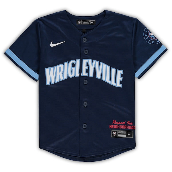 Chicago Cubs Nike Preschool MLB City Connect Replica Team Jersey - Navy