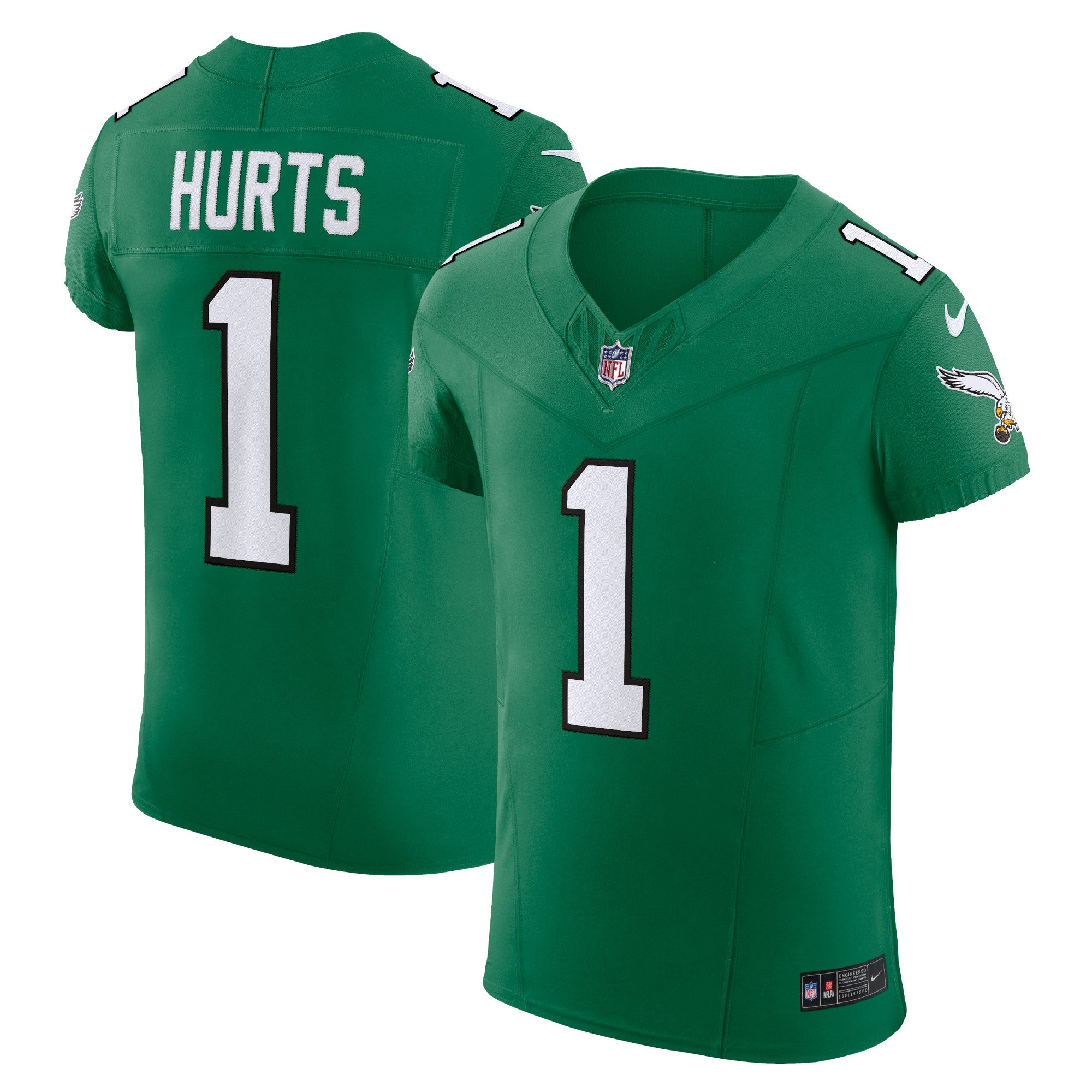Jalen Hurts Philadelphia Eagles Nike Alternate Vapor F.U.S.E. Elite Jersey - Midnight Green/Black/Kelly Green