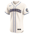 Seattle Mariners Nike Alternate Vapor Premier Elite Patch Jersey - Cream