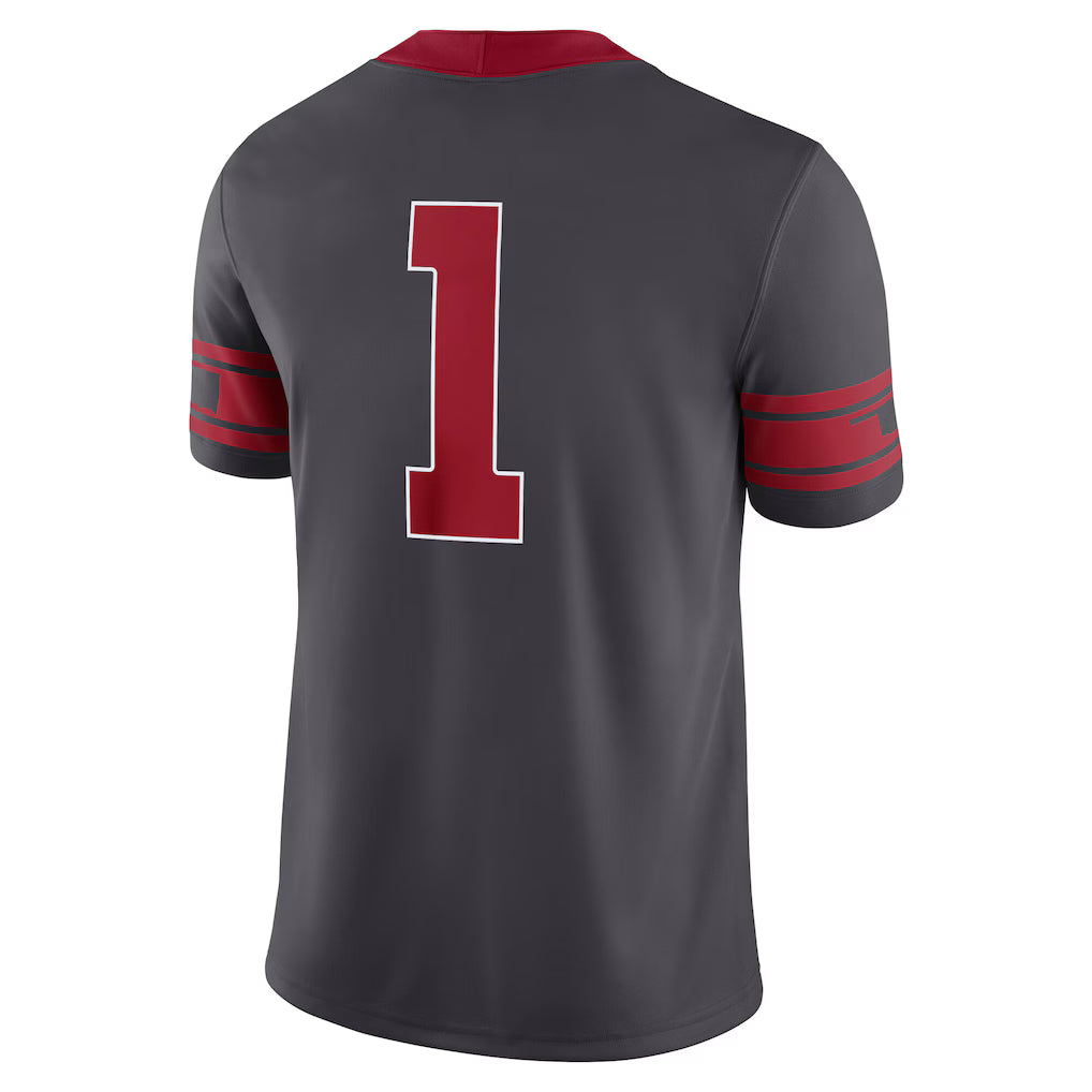 #1 Oklahoma Sooners Jordan Brand Alternate Game Jersey - Anthracite