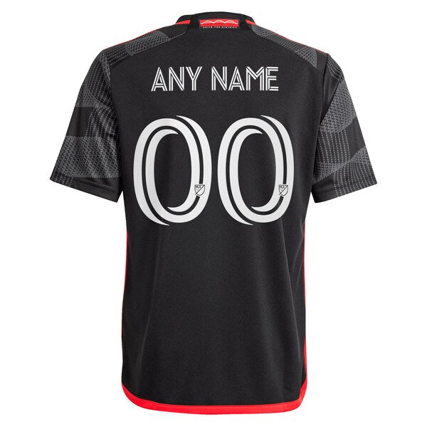 D.C. United adidas Youth 2024 The Icon Kit Replica Custom Jersey – Black