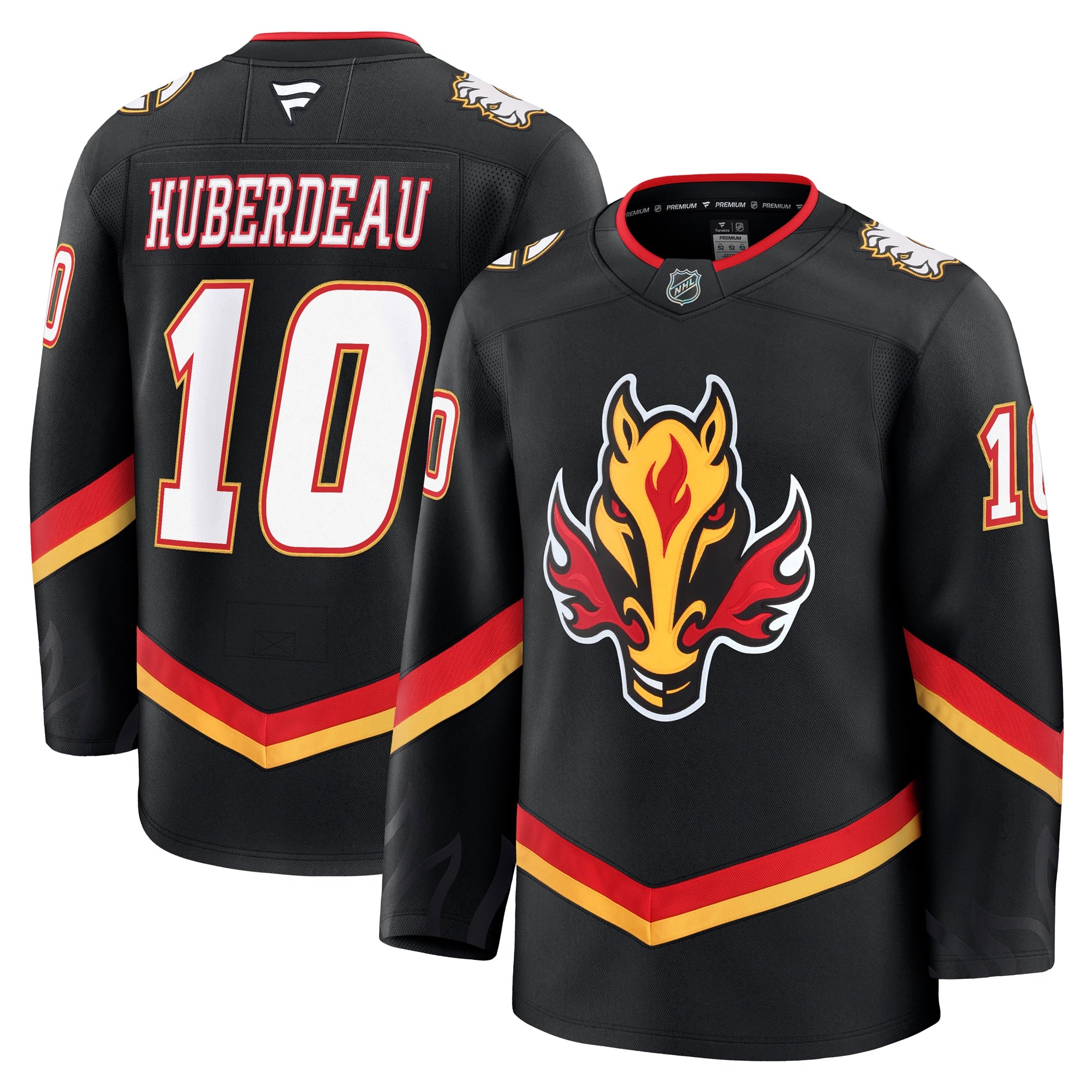 Jonathan Huberdeau Calgary Flames  Home Premium Jersey - Red/Black