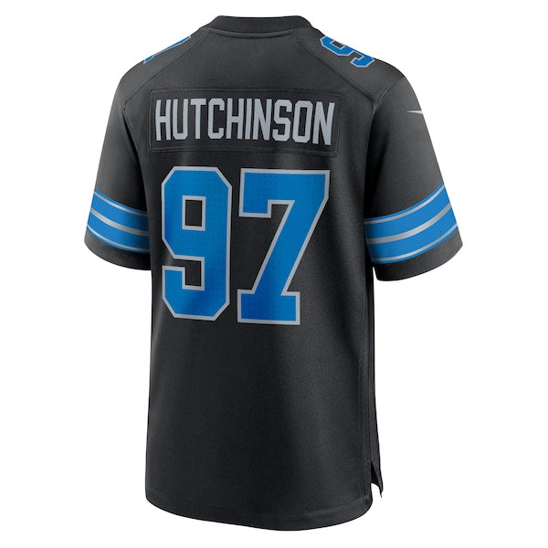 Aidan Hutchinson Detroit Lions Nike 2nd Alternate Game Jersey - Black/Blue/White