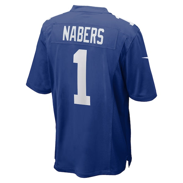 Malik Nabers New York Giants Nike 2024 NFL Draft First Round Pick Player Game Jersey - Royal