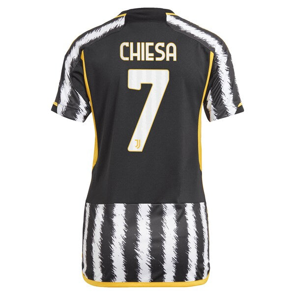 Federico Chiesa Juventus adidas Women's 2023/24 Home Replica Player Jersey - Black