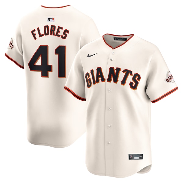 Wilmer Flores San Francisco Giants Nike Home Limited Player Jersey - Cream