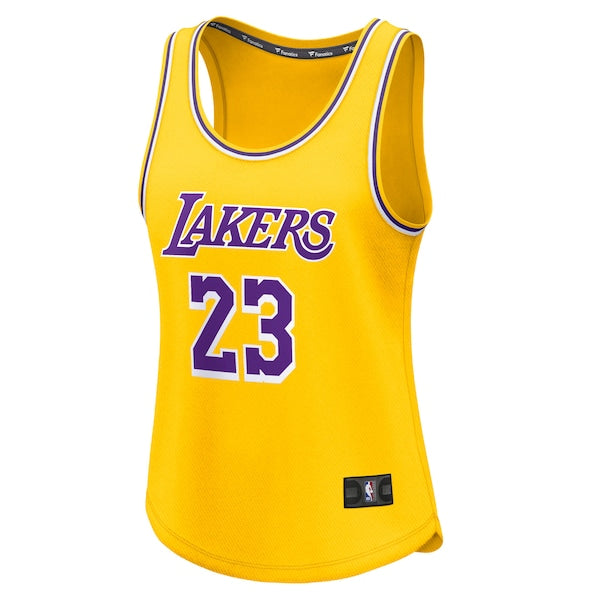 LeBron James Los Angeles Lakers  Women's Fast Break Player Jersey - Icon Edition - Gold