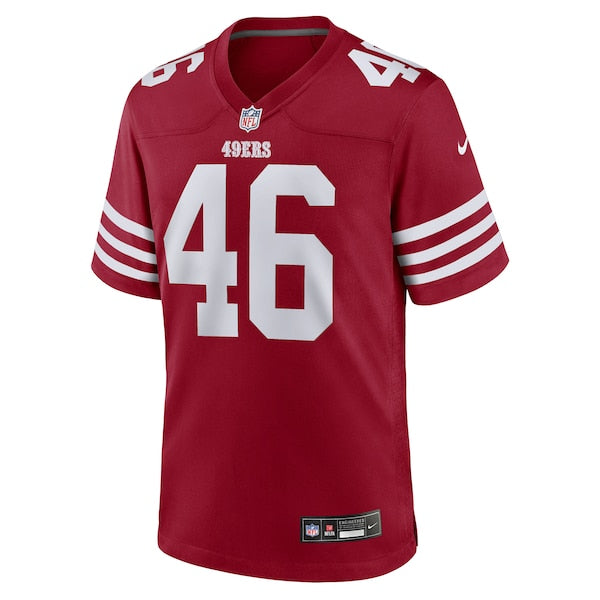 Jon Weeks San Francisco 49ers Nike Team Game Jersey -  Scarlet
