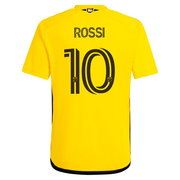 Diego Rossi Columbus Crew adidas Youth 2024 The Home Kit Replica Player Jersey - Yellow