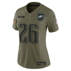 Saquon Barkley Philadelphia Eagles Nike Women's 2025 Salute to Service Limited Jersey - Olive