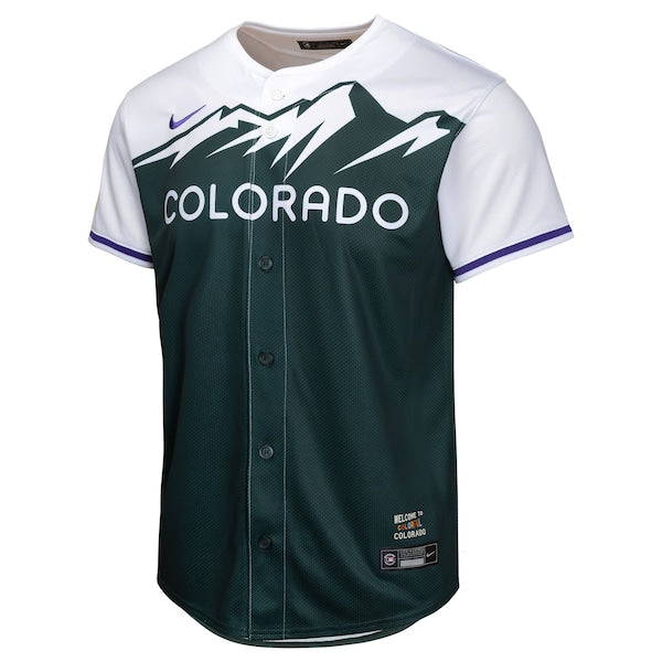 Colorado Rockies Nike Youth City Connect Limited Jersey - Green