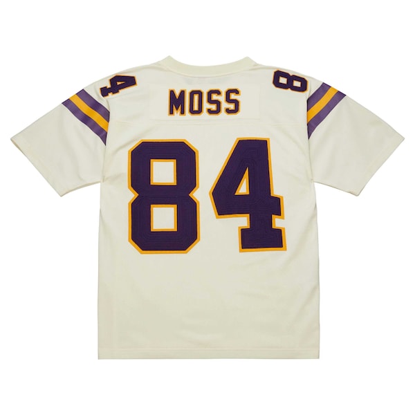 Randy Moss Minnesota Vikings Chainstitch Legacy Jersey - Cream
