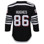 Jack Hughes New Jersey Devils Youth Alternate Premier Player Jersey - Black