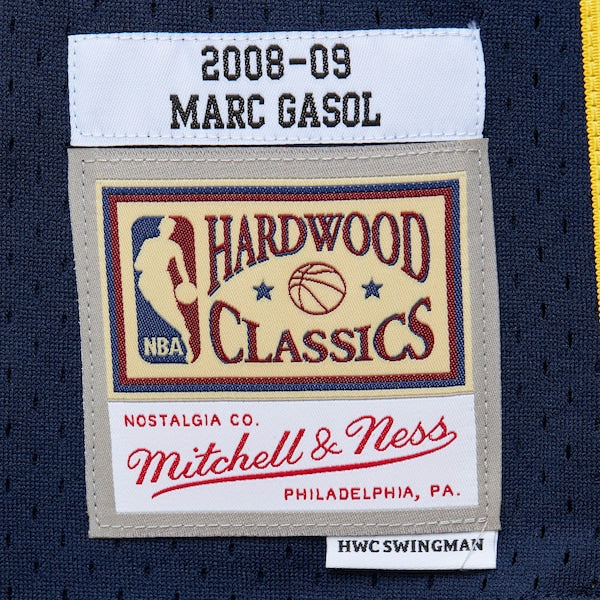 Marc Gasol Memphis Grizzlies  2008/09 Hardwood Classics Swingman Throwback Jersey - Navy
