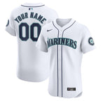 Seattle Mariners Nike Home Elite Custom Jersey - White