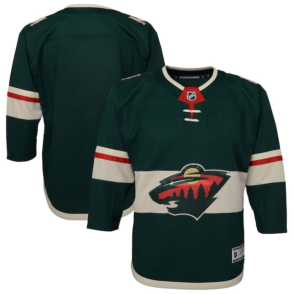 Minnesota Wild Youth Home Premier Blank Jersey - Green