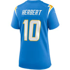 Justin Herbert Los Angeles Chargers Nike Women's Player Game Jersey - Powder Blue/Navy