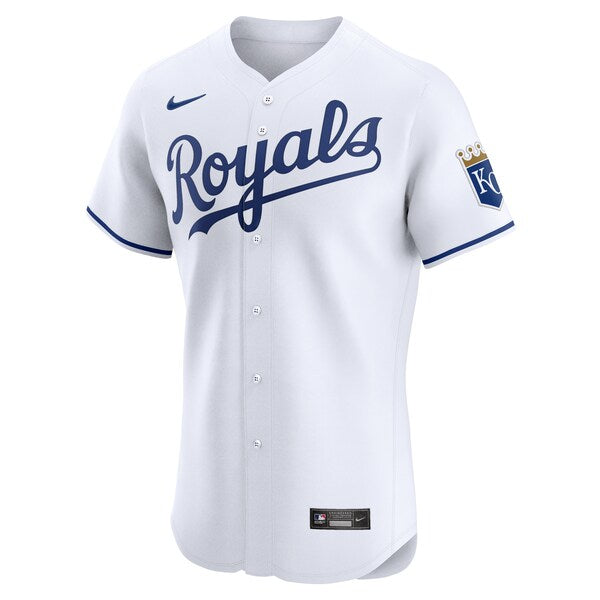 Kansas City Royals Nike Home Elite Jersey - White