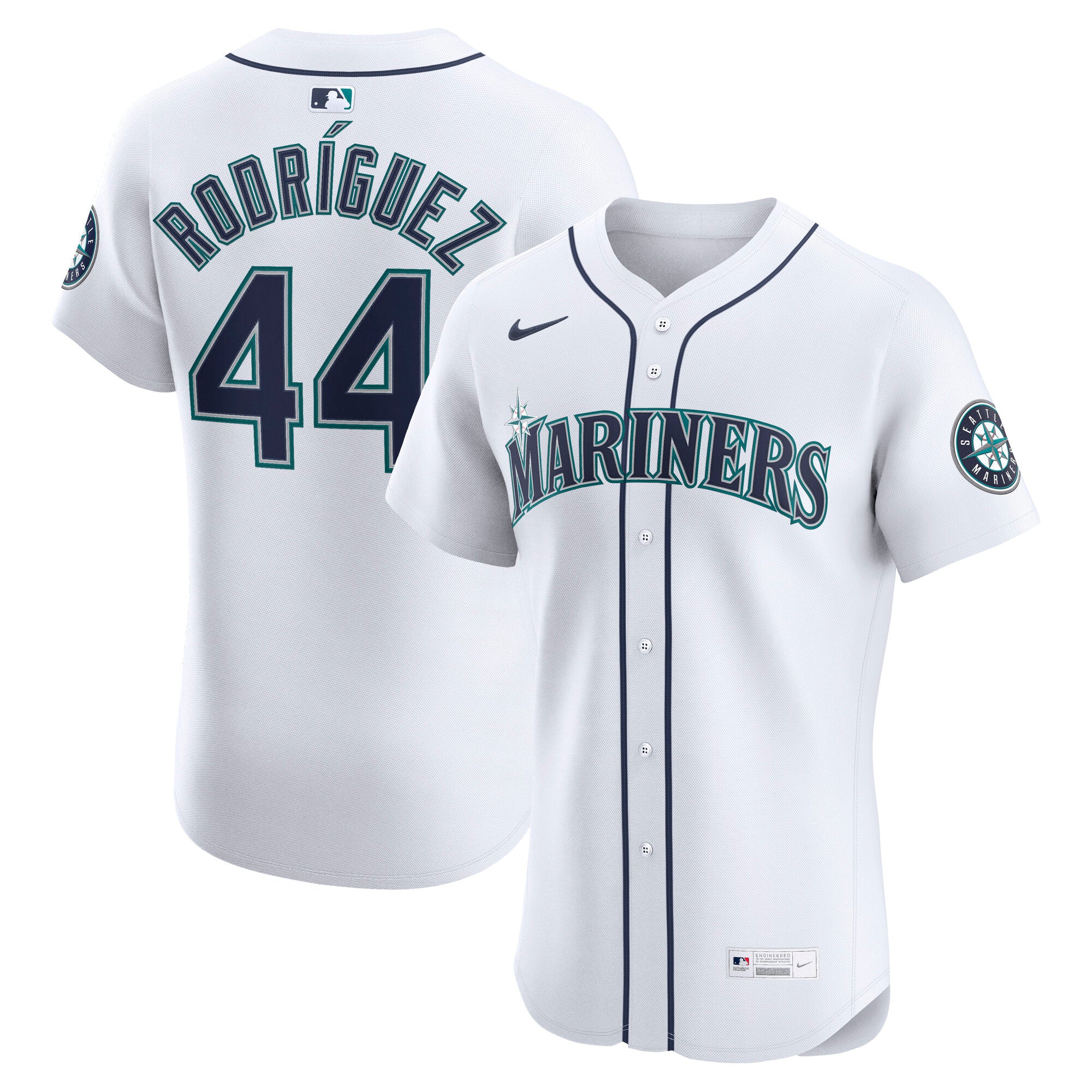 Julio Rodríguez Seattle Mariners Nike Alternate 2 Elite Player Jersey - Cream/White/Teal