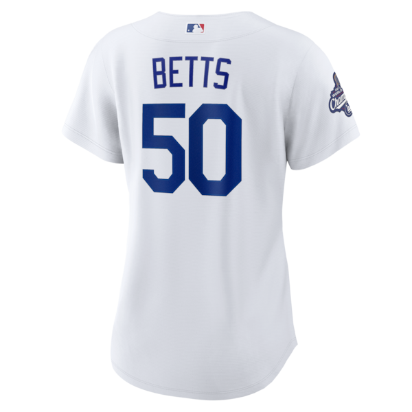 Mookie Betts Los Angeles Dodgers Nike Women's 2025 World Series Champions Home Replica Player Jersey - White
