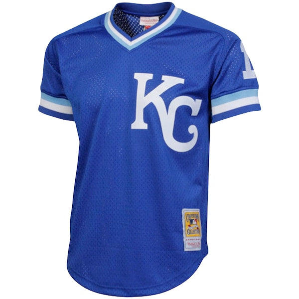 Bo Jackson Kansas City Royals Cooperstown Collection Big & Tall Mesh Batting Practice Jersey - Royal