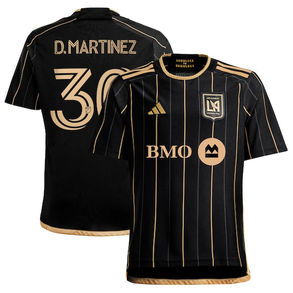 David Martinez LAFC adidas Youth 2024 Primary Replica Player Jersey - Black