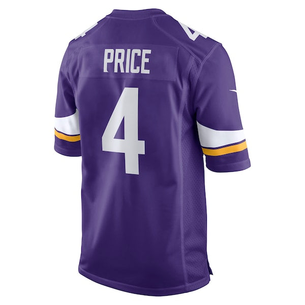 Myles Price Minnesota Vikings Nike Team Game Jersey -  Purple