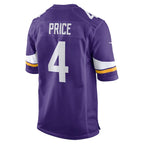 Myles Price Minnesota Vikings Nike Team Game Jersey -  Purple
