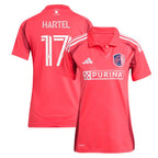 Marcel Hartel St. Louis City SC adidas Women's 2025 Forever CITY Red Replica Player Jersey - Red