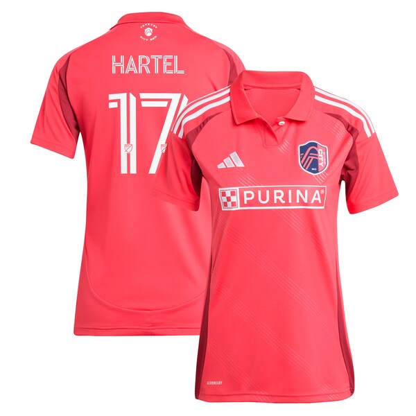 Marcel Hartel St. Louis City SC adidas Women's 2025 Forever CITY Red Replica Player Jersey - Red