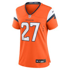 Damarri Mathis Denver Broncos Nike Women's Team Game Jersey -  Orange