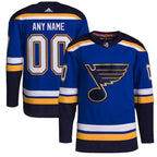 St. Louis Blues adidas  Home  Primegreen Authentic Custom Jersey - Royal