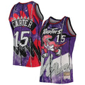 Vince Carter Toronto Raptors Hardwood Classics 1998/99 Hyper Hoops Swingman Jersey - Purple