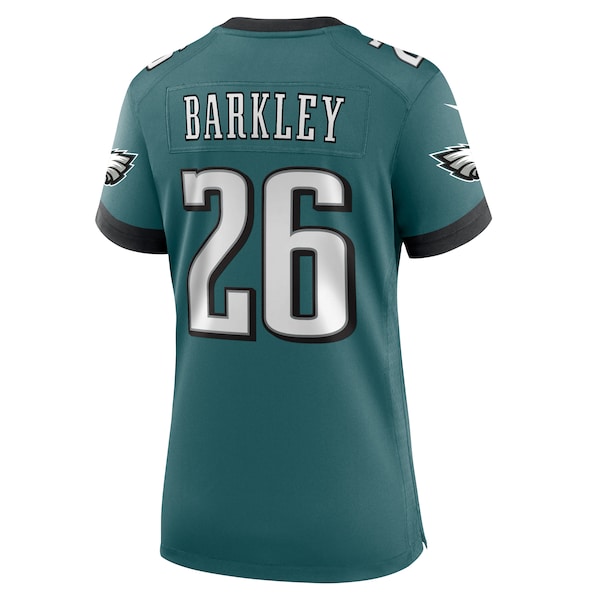 Saquon Barkley Philadelphia Eagles Nike Women's Super Bowl LIX Game Player Jersey - Midnight Green