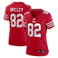 Ross Dwelley San Francisco 49ers Nike Women's Team Game Jersey -  Scarlet