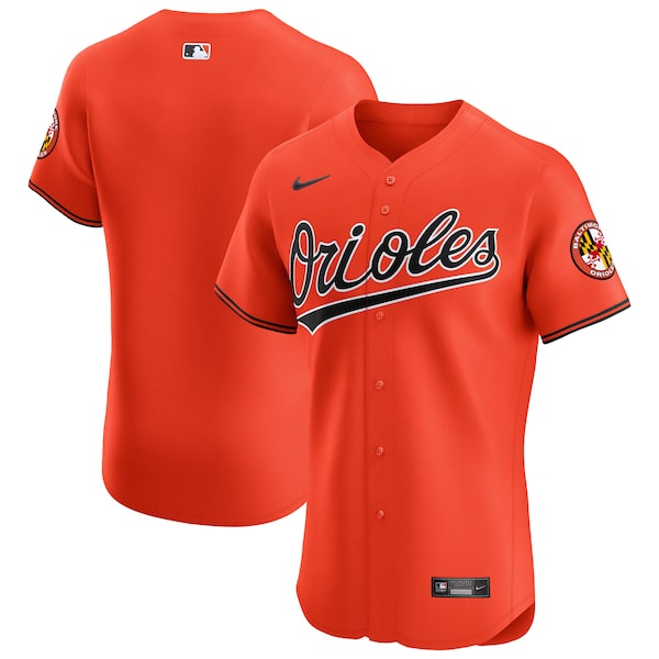 Baltimore Orioles Nike Alternate Vapor Premier Elite Patch Jersey - Orange