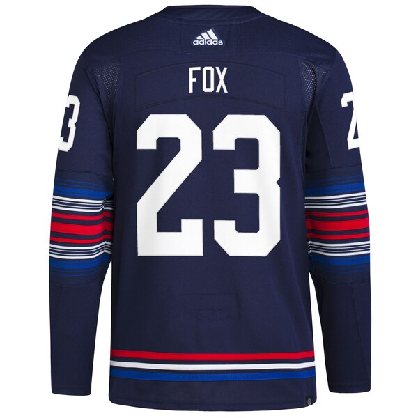 Adam Fox New York Rangers adidas Alternate Authentic Primegreen Player Jersey - Navy