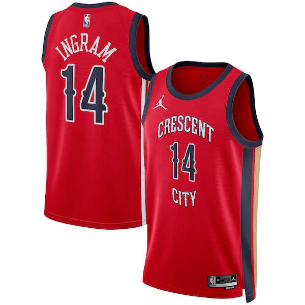 Brandon Ingram New Orleans Pelicans Jordan Brand Unisex Swingman Jersey - Statement Edition - Red