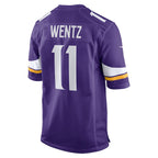 Carson Wentz Minnesota Vikings Nike Team Game Jersey -  Purple