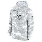Minnesota Vikings Nike 2024 Salute to Service Club Fleece Pullover Hoodie - Arctic Camo