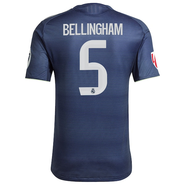 Jude Bellingham Los Merengues adidas 2025/26 Away Authentic Player Jersey - Blue