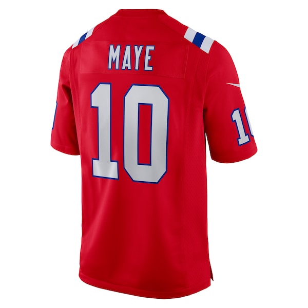 Drake Maye New England Patriots Nike 2024 NFL Draft First Round Pick Player Game Jersey - Red