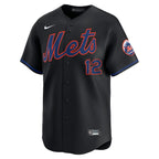 Francisco Lindor New York Mets Nike Alternate Limited Jersey - Black